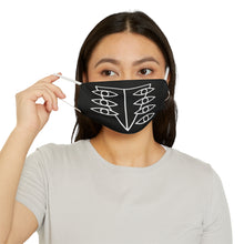 Load image into Gallery viewer, Genesis Black Snug Fit Fabric Face Mask